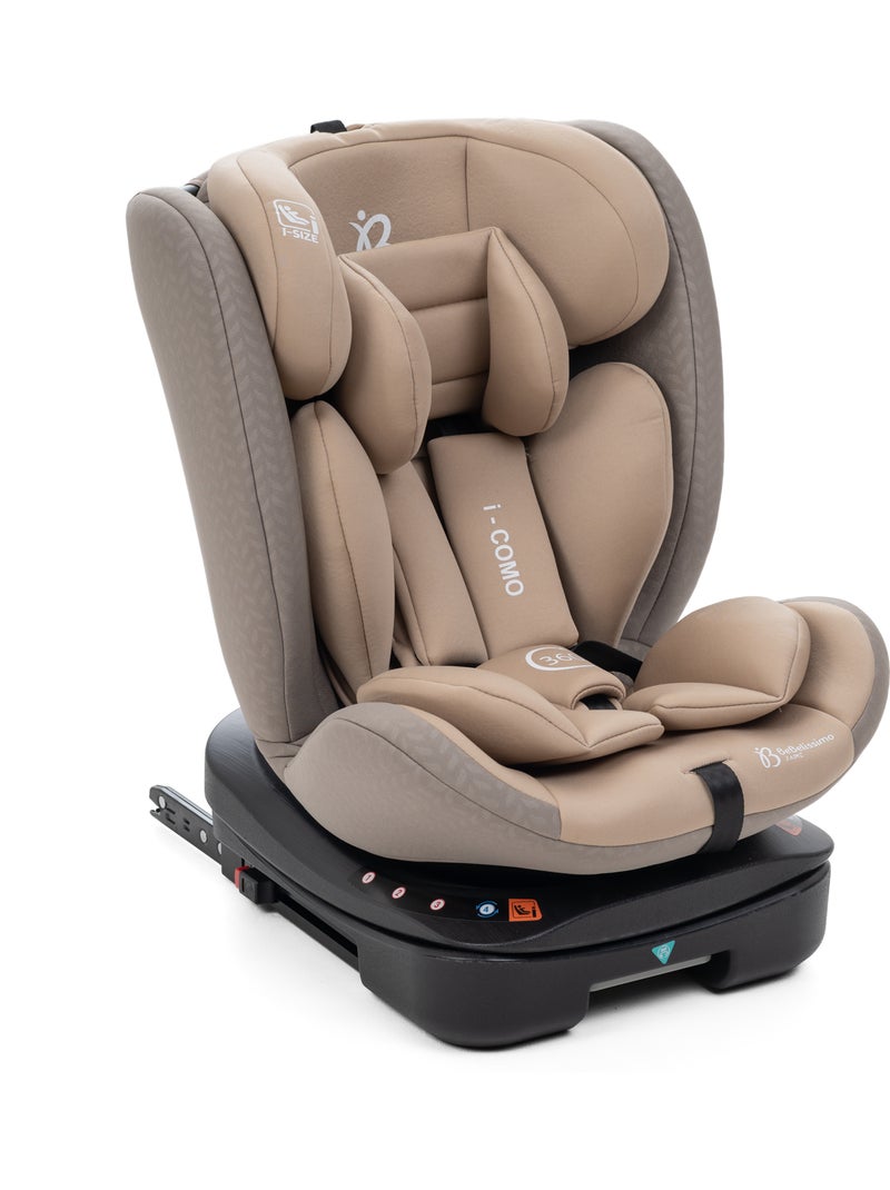 Bebelissimo - seggiolino auto isofix - girevole 360 ° - 40-150 cm - 0-36kg i- como Beige - Kiabi