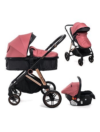 Bebelissimo - Trio, Passeggino Trio con Seggiolino Auto, 0-22 kg (0-4 anni), - Cavo