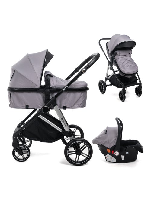 Bebelissimo - Trio, Passeggino Trio con Seggiolino Auto, 0-22 kg (0-4 anni), - Cavo - Kiabi