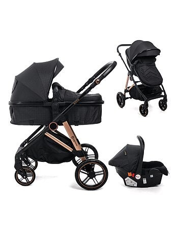 Bebelissimo - Trio, Passeggino Trio con Seggiolino Auto, 0-22 kg (0-4 anni), - Cavo
