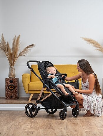 Bebelissimo - Trio, Passeggino Trio con Seggiolino Auto, 0-22 kg (0-4 anni), - Cavo