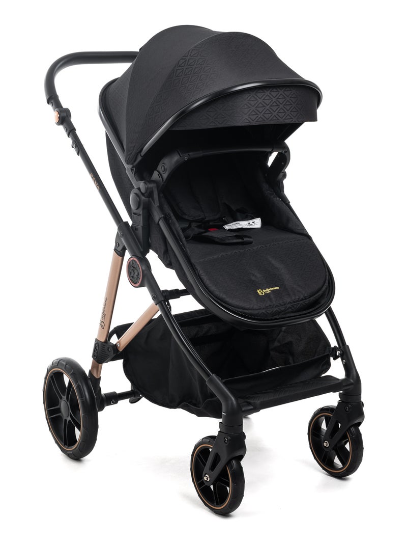 Bebelissimo - Trio, Passeggino Trio con Seggiolino Auto, 0-22 kg (0-4 anni), - Cavo Nero - Kiabi