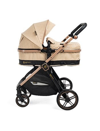 Bebelissimo - Trio, passeggino Trio con seggiolino auto, seggiolino auto e base - Iris