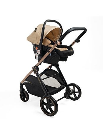 Bebelissimo - Trio, passeggino Trio con seggiolino auto, seggiolino auto e base - Iris