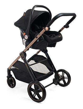 Bebelissimo - Trio, passeggino Trio con seggiolino auto, seggiolino auto e base - Iris