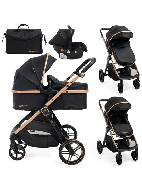 Bebelissimo - Trio, passeggino Trio con seggiolino auto,  seggiolino auto e base - Iris - Kiabi