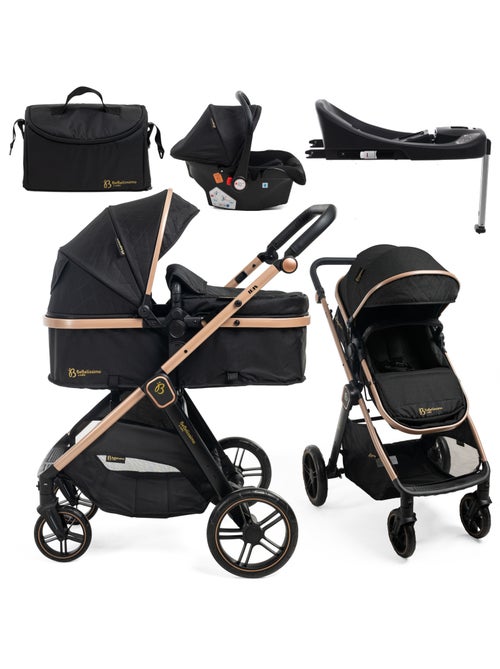 Bebelissimo - Trio, passeggino Trio con seggiolino auto, seggiolino auto e base - Iris - Kiabi Bebelissimo - Trio, passeggino Trio con seggiolino auto, seggiolino auto e base - Iris - Kiabi