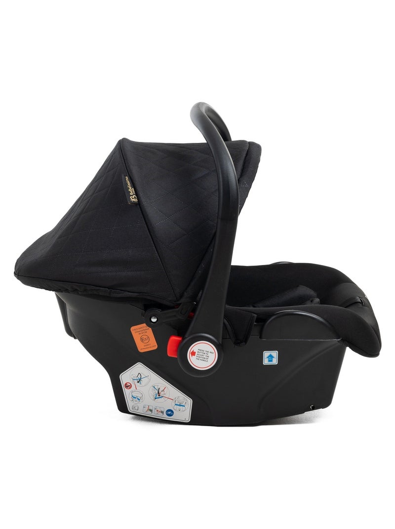 Bebelissimo - Trio, passeggino Trio con seggiolino auto,  seggiolino auto e base - Iris Nero - Kiabi