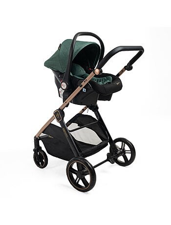 Bebelissimo - Trio, passeggino Trio con seggiolino auto, seggiolino auto e base - Iris