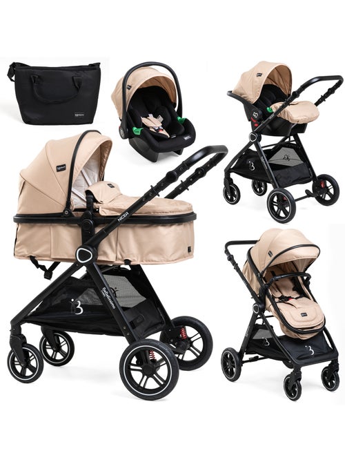 Bebelissimo - Trio, passeggino Trio con seggiolino auto,  seggiolino auto e base - Nicea - Kiabi