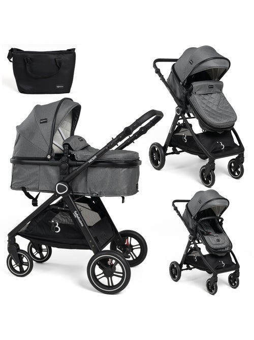 Bebelissimo - Trio, passeggino Trio con seggiolino auto,  seggiolino auto e base - Nicea - Kiabi