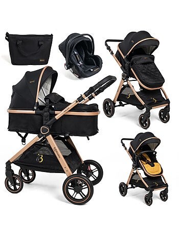 Bebelissimo - Trio, passeggino Trio con seggiolino auto, seggiolino auto e base - Nicea