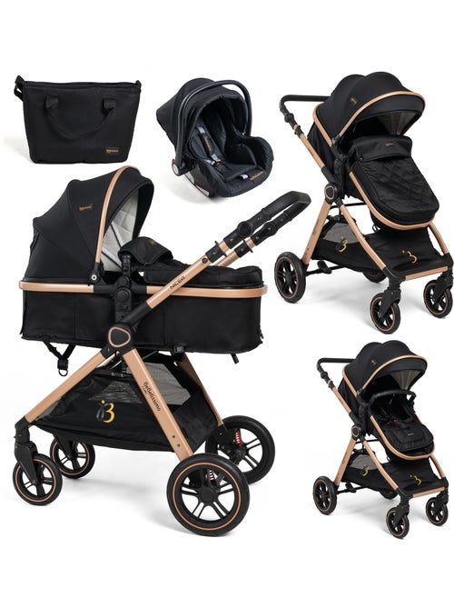 Bebelissimo - Trio, passeggino Trio con seggiolino auto,  seggiolino auto e base - Nicea - Kiabi