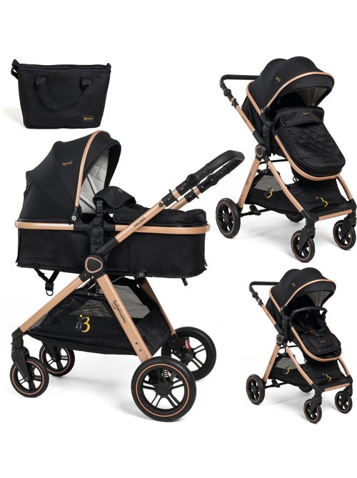Bebelissimo - Trio, passeggino Trio con seggiolino auto,  seggiolino auto e base - Nicea - Kiabi