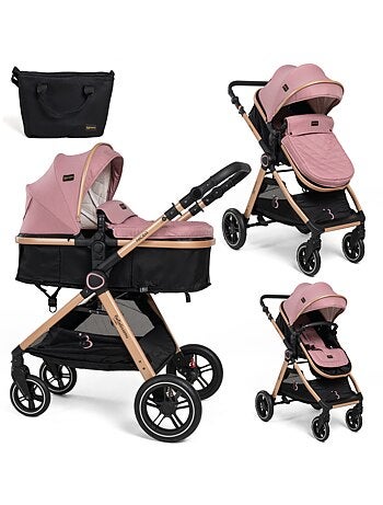 Bebelissimo - Trio, passeggino Trio con seggiolino auto, seggiolino auto e base - Nicea