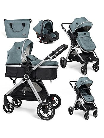 Bebelissimo - Trio, passeggino Trio con seggiolino auto, seggiolino auto e base - Nicea
