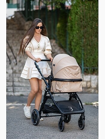 Bebelissimo - Trio, passeggino Trio con seggiolino auto, seggiolino auto e base - Nicea