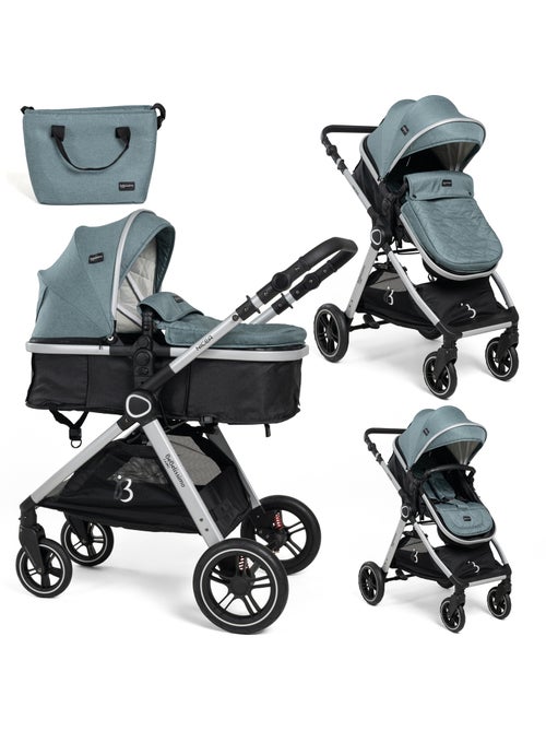 Bebelissimo - Trio, passeggino Trio con seggiolino auto,  seggiolino auto e base - Nicea - Kiabi
