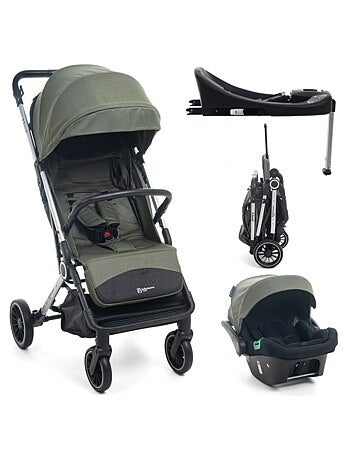 Bebellissimo -passeggino leggero, con seggiolino auto lioni e base