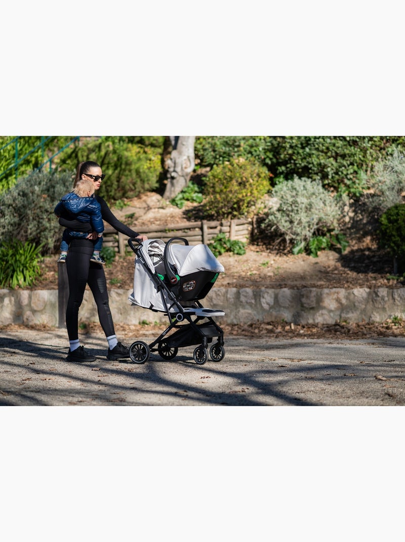 Bebellissimo -passeggino leggero,  con seggiolino auto lioni e base Verde - Kiabi