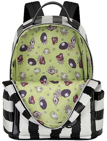Beetlejuice Stripes Zainetto Heady, Bianco