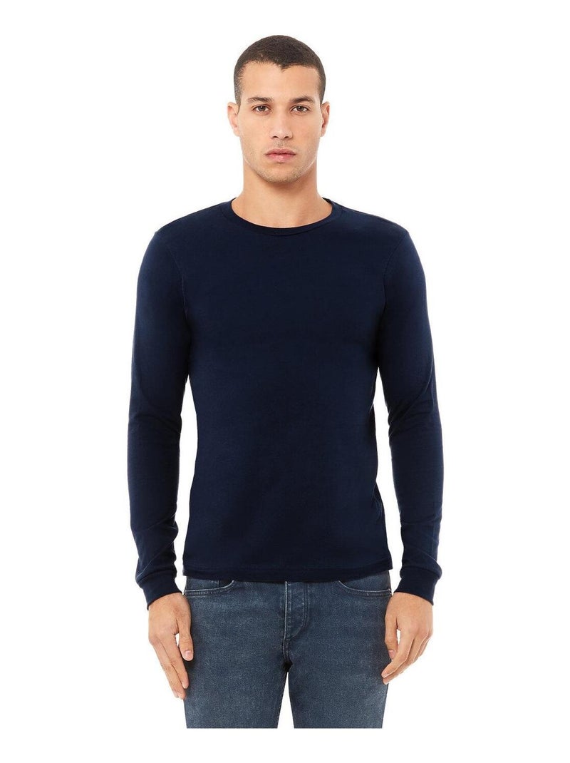 Bella + Canvas Maglietta Manica Lunga Adulto Unisex Blu marino - Kiabi