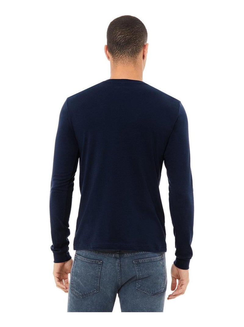 Bella + Canvas Maglietta Manica Lunga Adulto Unisex Blu marino - Kiabi