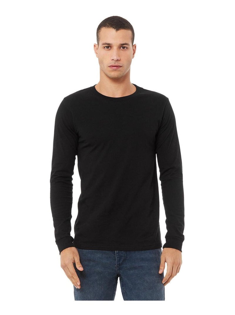 Bella + Canvas Maglietta Manica Lunga Adulto Unisex Nero - Kiabi