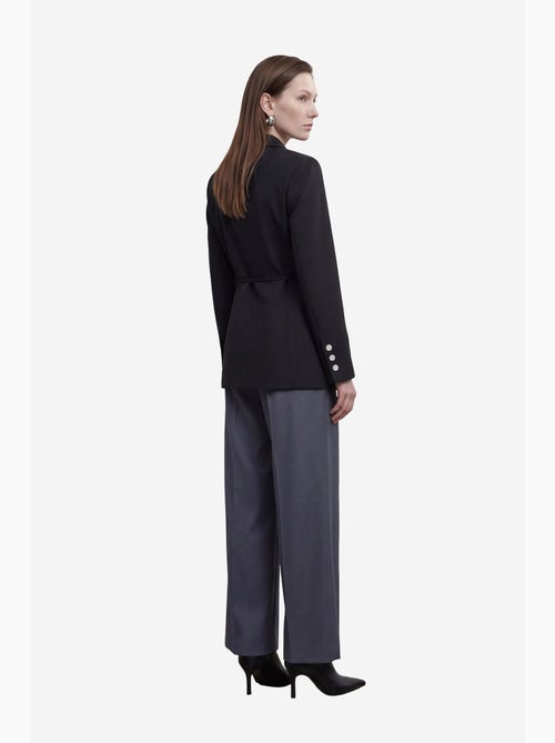 Belted crepe blazer jacket my fashion - Kiabi Belted crepe blazer jacket my fashion - Kiabi