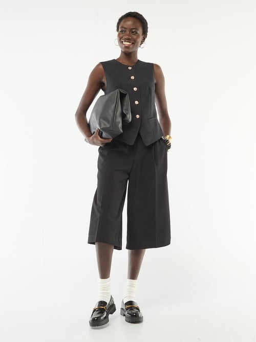 Bermuda a pinces a vita alta - Kiabi