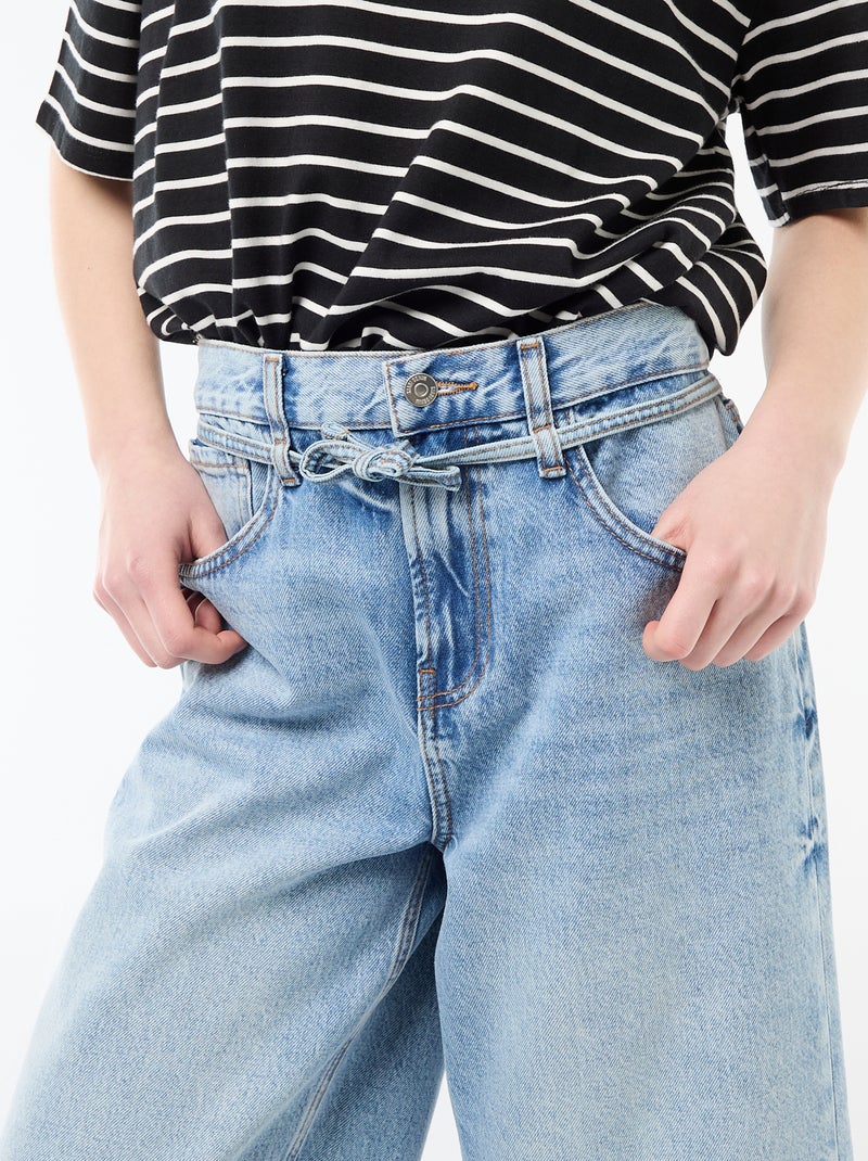 Bermuda ampi in denim Blu - Kiabi