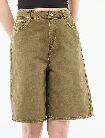 Bermuda ampi in twill