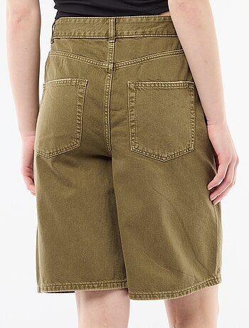 Bermuda ampi in twill