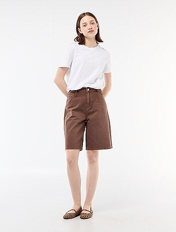 Bermuda ampi in twill