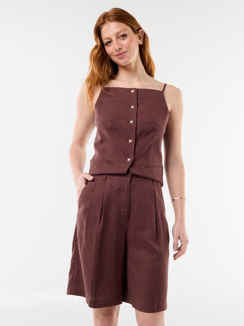 Bermuda ampio con pinces - Kiabi