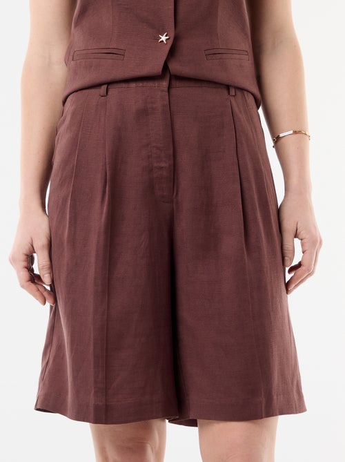 Bermuda ampio con pinces - Kiabi