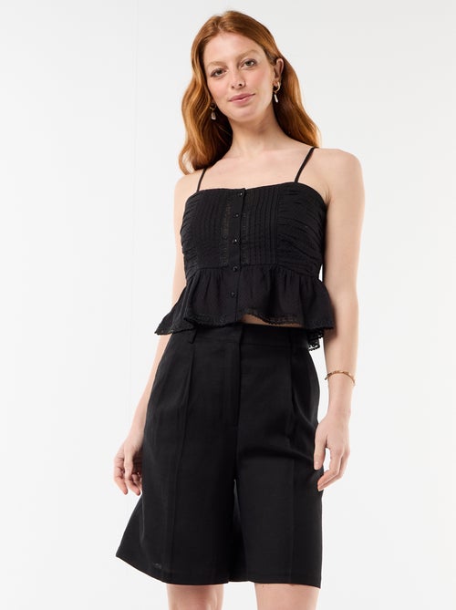 Bermuda ampio con pinces - Kiabi