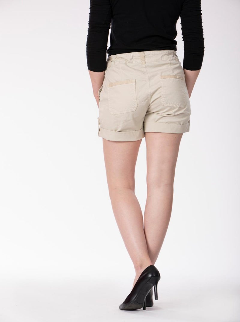 Bermuda arrotolabile EDVIGE Beige - Kiabi