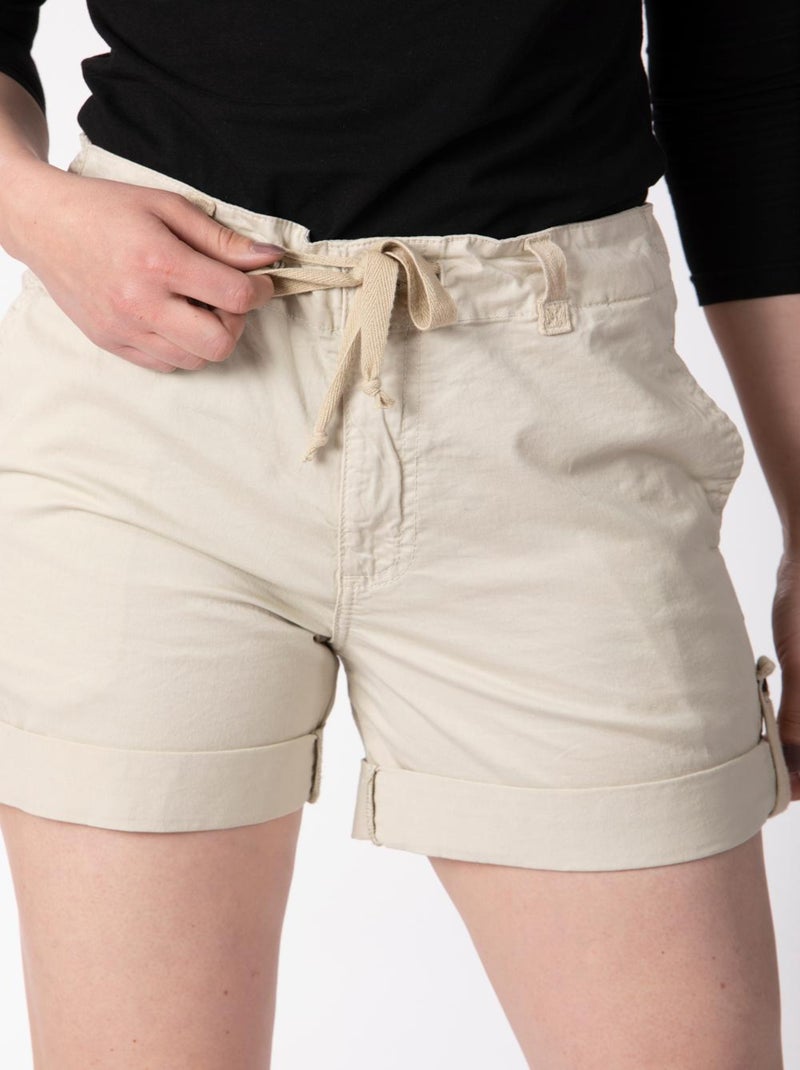 Bermuda arrotolabile EDVIGE Beige - Kiabi