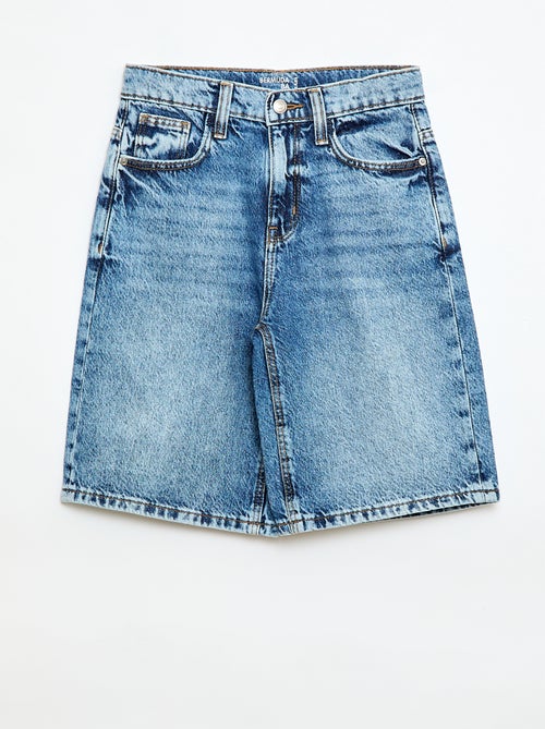 Bermuda baggy in denim di cotone - Kiabi