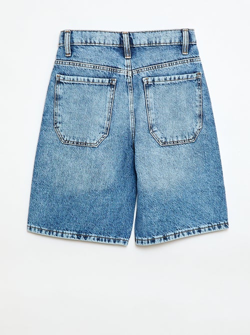 Bermuda baggy in denim di cotone - Kiabi
