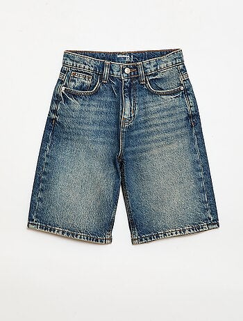 Bermuda baggy in denim di cotone