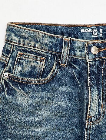 Bermuda baggy in denim di cotone