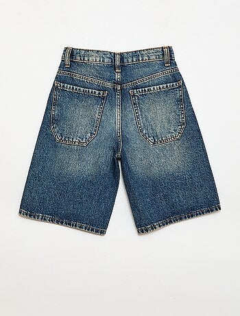 Bermuda baggy in denim di cotone