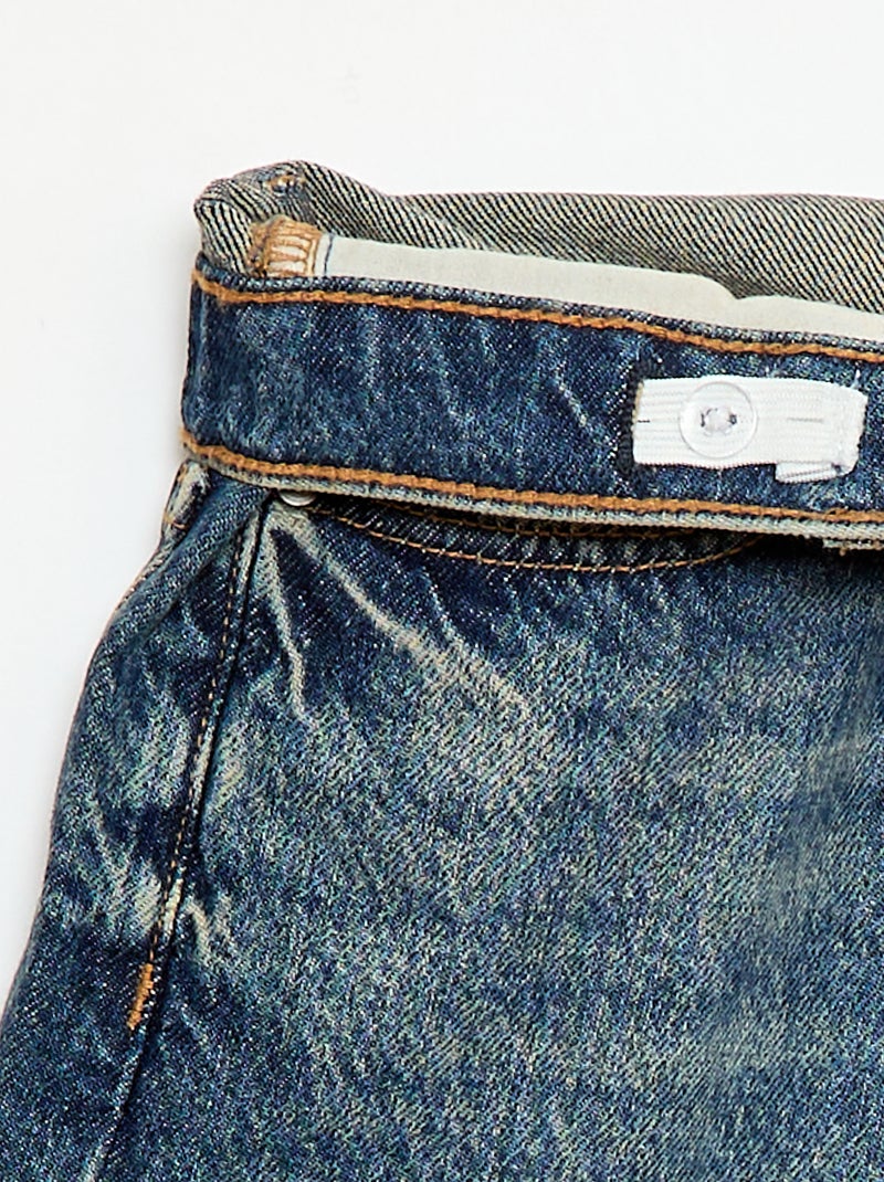 Bermuda baggy in denim di cotone Blu - Kiabi