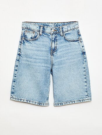Bermuda baggy in denim di cotone