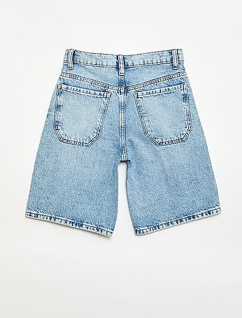 Bermuda baggy in denim di cotone