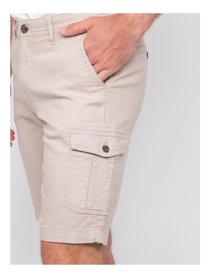 Bermuda battle BUDINO Beige - Kiabi