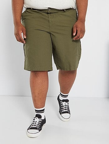 Bermuda chino, 5 tasche, denim, con cintura - taglia 62 - Kiabi