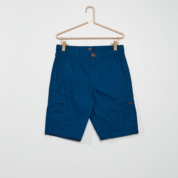 Bermuda cargo in cotone Bambino 3-12 anni - BLU - Kiabi - 15,00€